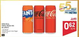 Metro COCA-COLA, FANTA, MEZZO-MIX OD. SPRITE Angebot