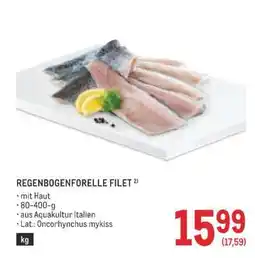 Metro REGENBOGENFORELLE FILET Angebot