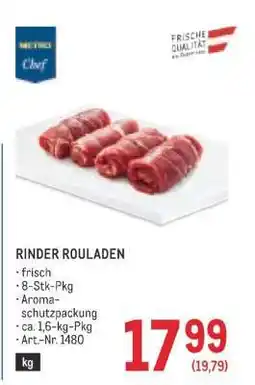 Metro RINDER ROULADEN Angebot