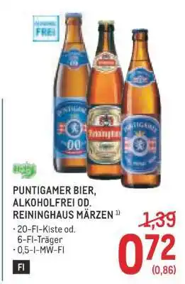 PUNTIGAMER BIER, ALKOHOLFREI OD. REININGHAUS MÄRZEN