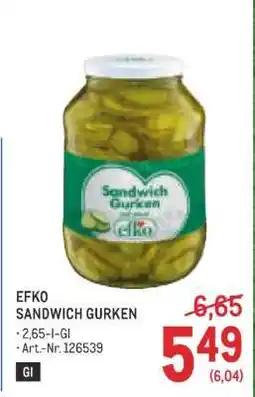 Metro EFKO Angebot