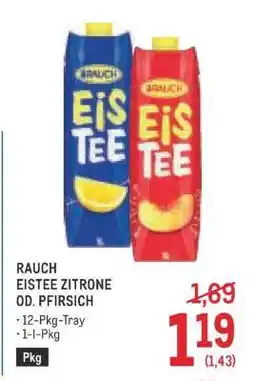Metro Rauch Eistee Zitrone od. Pfirsich Angebot