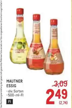 Metro Mautner Essig Angebot