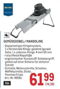 Metro GEMÜSEHOBEL/ MANDOLINE Angebot