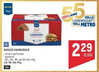 Metro Rinder Hamburger Angebot