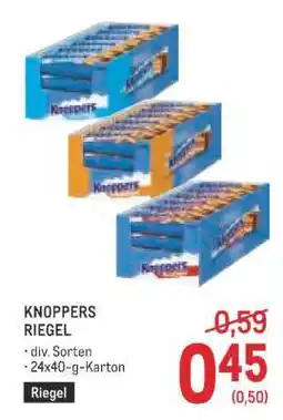 Metro KNOPPERS RIEGEL Angebot