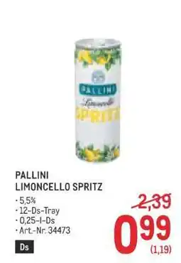 Metro PALLINI LIMONCELLO SPRITZ Angebot