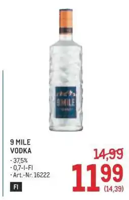 Metro 9 Mile Vodka Angebot