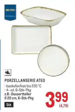Metro PORZELLANSERIE ATEO Angebot