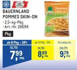 Metro Bauernland pommes skin-on Angebot