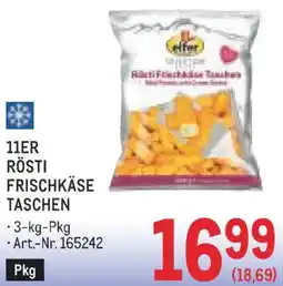 Metro 11er rösti frischkäse taschen Angebot