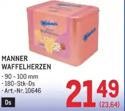 Metro Manner waffelherzen Angebot
