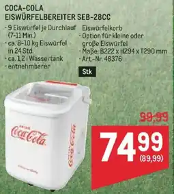 Metro Coca-cola eiswürfelbereiter seb-28cc Angebot
