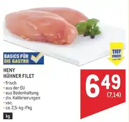 Metro Heny hühner filet Angebot