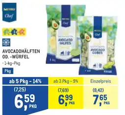 Metro Avocadohälften od. -würfel Angebot