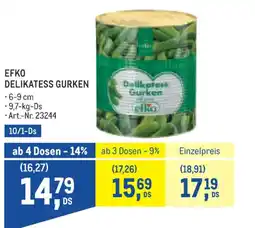 Metro Efko delikatess gurken Angebot