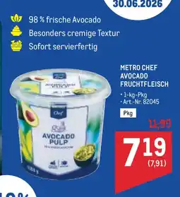 Metro Metro chef avocado fruchtfleisch Angebot
