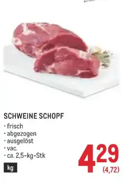 Metro Schweine schopf Angebot