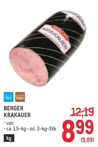 Metro Berger krakauer Angebot