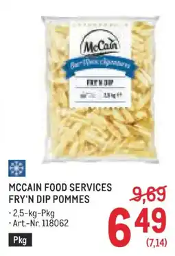 Metro Mccain food services fry'n dip pommes Angebot