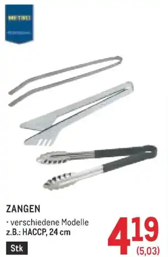 Metro Zangen Angebot