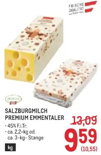 Metro Salzburgmilch premium emmentaler Angebot