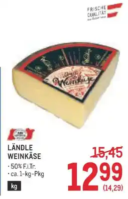 Metro Ländle weinkäse Angebot