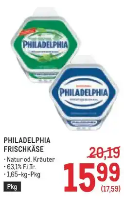 Metro Philadelphia frischkäse Angebot