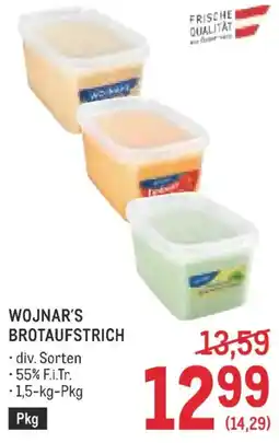 Metro Wojnar's brotaufstrich Angebot