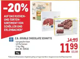 Metro Z.b.: double chocolate schnitte Angebot