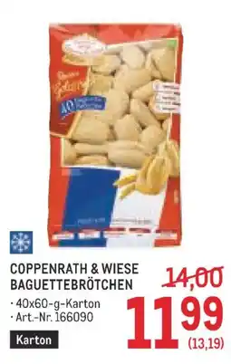 Metro Coppenrath & wiese baguettebrötchen Angebot