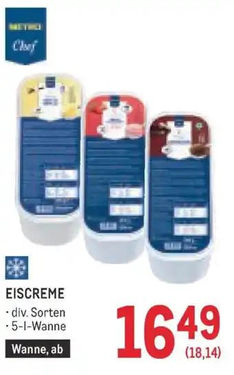 Metro Eiscreme Angebot