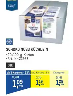 Metro Schoko nuss küchlein Angebot