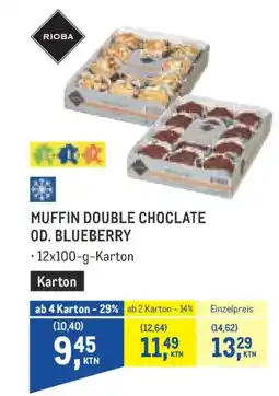 Metro Muffin double choclate od. blueberry Angebot