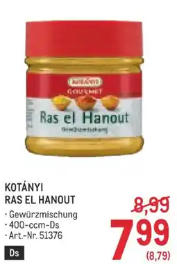 Metro Kotányi ras el hanout Angebot