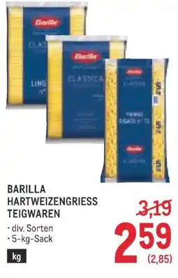 Metro Barilla hartweizengriess teigwaren Angebot