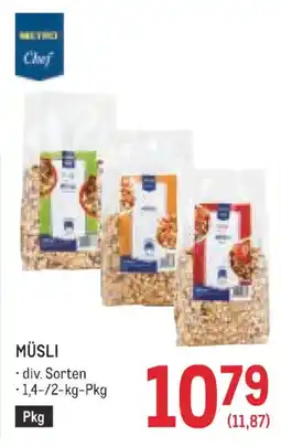 Metro Müsli Angebot