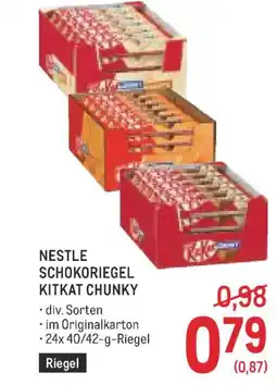 Metro Nestle schokoriegel kitkat chunky Angebot