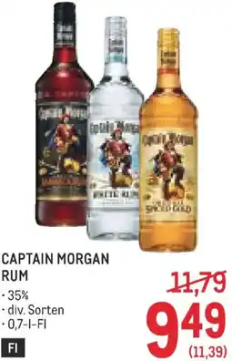 Metro Captain morgan rum Angebot