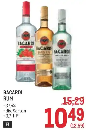 Metro BACARDI RUM Angebot