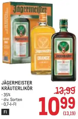 Metro Jägermeister kräuterlikör Angebot