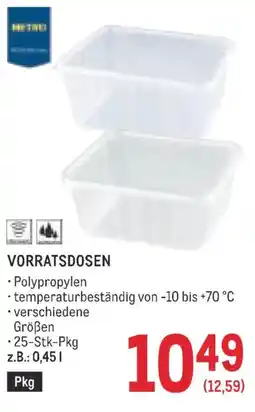 Metro Vorratsdosen Angebot