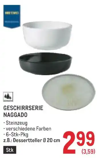 Metro Geschirrserie naggado Angebot