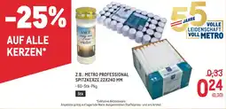 Metro Z.b.: metro professional spitzkerze 22x240 mm Angebot