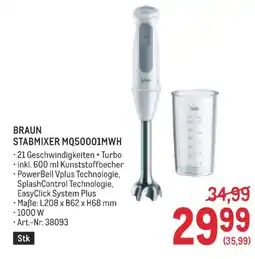 Metro Braun stabmixer mq50001mwh Angebot