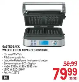 Metro Gastroback waffeleisen advanced control Angebot