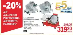 Metro Z.b.: aufschnitt- maschine gfs2025r rot Angebot