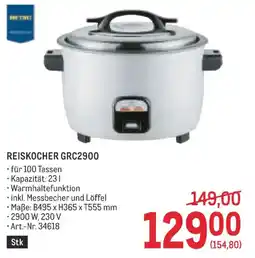 Metro Reiskocher grc2900 Angebot