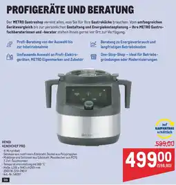 Metro Hendi hendichef pro Angebot