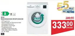 Metro Beko waschmaschine bm3wfu39413w Angebot